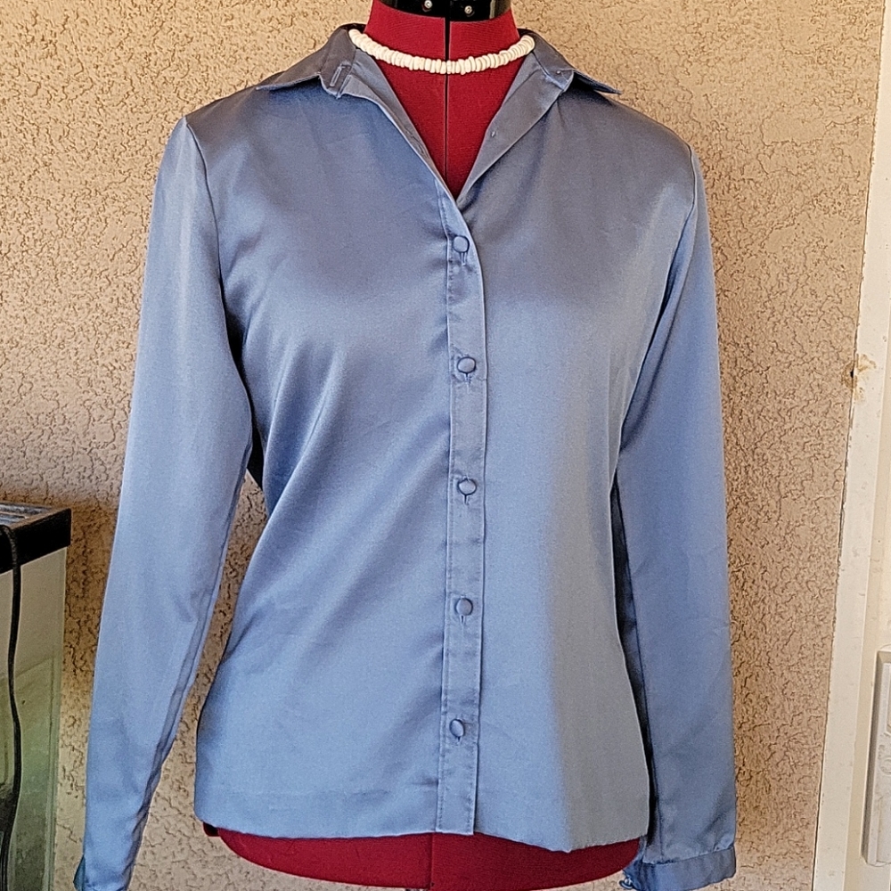 Vintage College Town Polyester Blouse Top